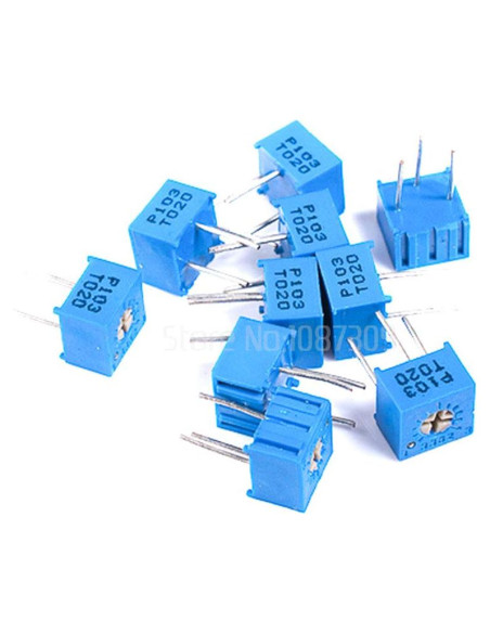 50 Piezas Potenciómetro Ajustable 2M ohm IndustrialField