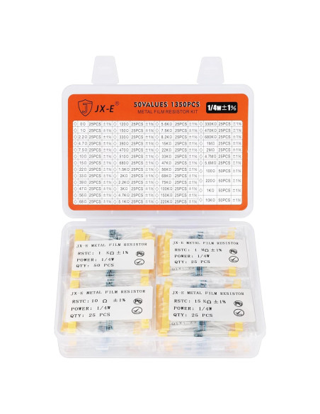 Kit de Resistores de Precisión JX-E 1350 Piezas 0-5.6M Ohm