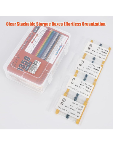 Kit de Resistores de Precisión JX-E 1350 Piezas 0-5.6M Ohm