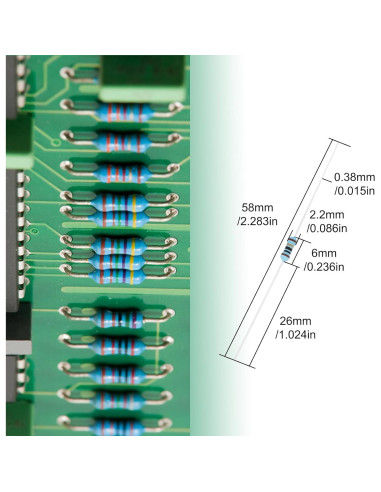 Kit de Resistores de Precisión JX-E 1350 Piezas 0-5.6M Ohm