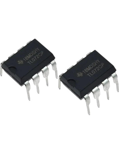 10 Piezas Amplificadores Operacionales TL072CP JFET Duales