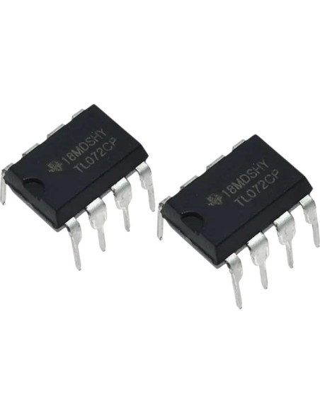 10 Piezas Amplificadores Operacionales TL072CP JFET Duales