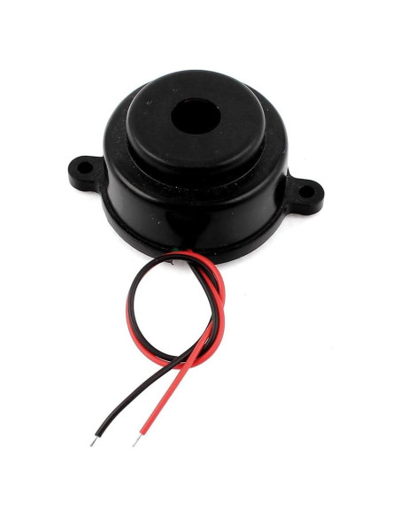 Zumbador de Alarma Electrónica uxcell 24V CC Sonido Discontinuo