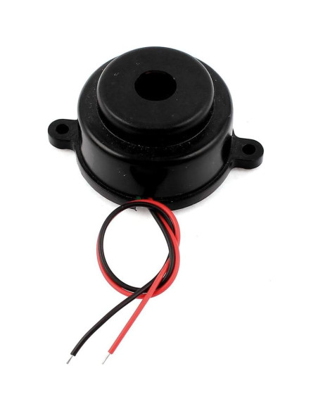 Zumbador de Alarma Electrónica uxcell 24V CC Sonido Discontinuo