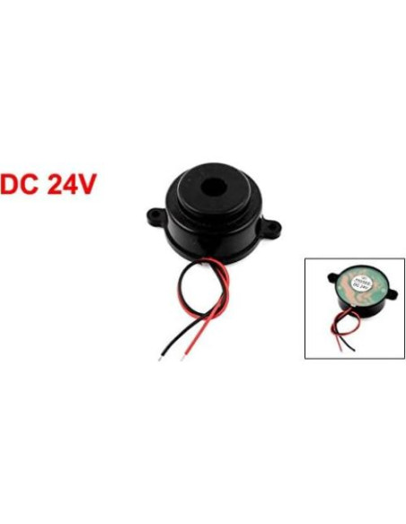 Zumbador de Alarma Electrónica uxcell 24V CC Sonido Discontinuo