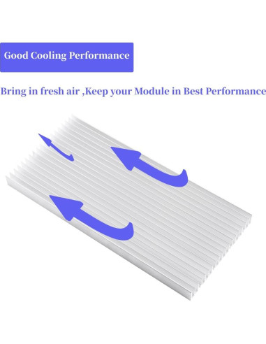 Disipador de Calor de Aluminio Tyenaza 30x14x2cm 19 Aletas