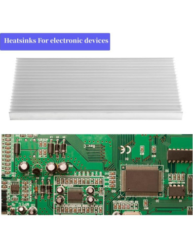 Disipador de Calor de Aluminio Tyenaza 30x14x2cm 19 Aletas