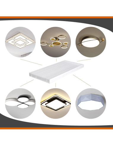 Disipador de Calor de Aluminio Tyenaza 30x14x2cm 19 Aletas