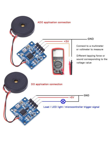 Módulo Sensor de Vibración 5V DC Garosa Alta Sensibilidad