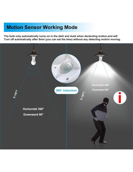 Adaptador de Bombilla con Sensor de Movimiento Toplimit E26/E27