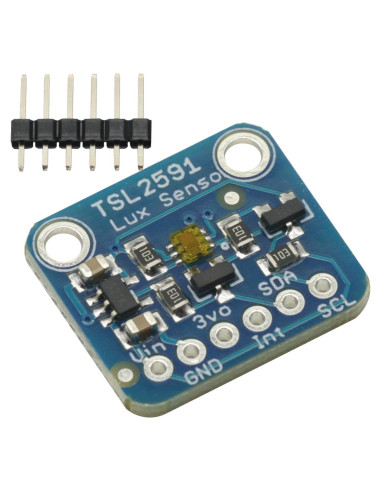 Módulo Sensor de Luz Digital TSL2591 I2C 3.3V-5V - Alta Precisión
