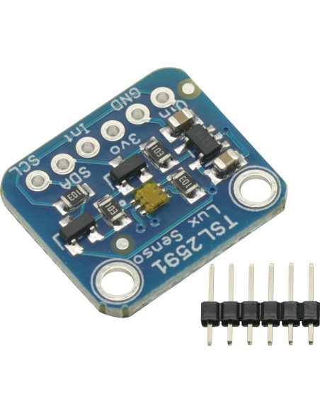 Módulo Sensor de Luz Digital TSL2591 I2C 3.3V-5V - Alta Precisión
