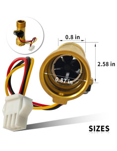 Sensor de Flujo de Agua Girard 2GWH-24 GSWH-2 Repuesto 2
