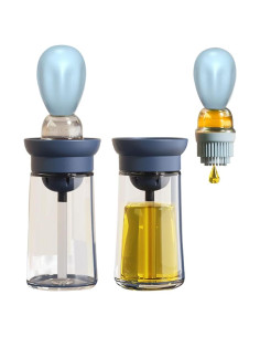 Dispensador de Aceite TINMIX 180ml con Brocha - 2 Pack Vidrio