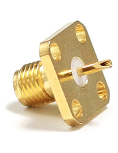 10 Conectores Coaxiales RF SMA Hembra Montaje en Panel 50 Ohm