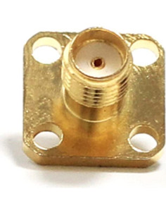 10 Conectores Coaxiales RF SMA Hembra Montaje en Panel 50 Ohm 2