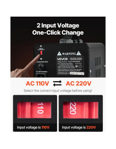 Transformador Convertidor de Voltaje VEVOR 1500VA Paso Arriba/Abajo 2