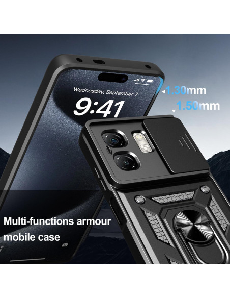 Funda Protectora Kukoufey Rosa para Infinix Smart 9 con Tapa Deslizante