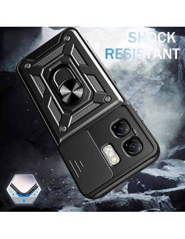 Funda Protectora Kukoufey Rosa para Infinix Smart 9 con Tapa Deslizante