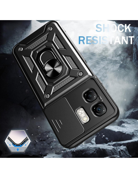 Funda Protectora Kukoufey Rosa para Infinix Smart 9 con Tapa Deslizante