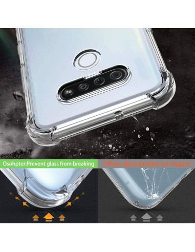 Funda Transparente Osophter para LG K51 - TPU Reforzada