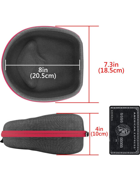 Funda Dura para Auriculares Geekria Shield Gris Oscuro