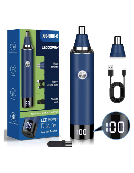 Recortador de Vello Nasal y Auricular Ginity 2025 LED Recargable