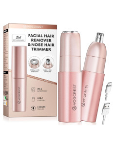 Recortador de Nariz VG VOGCREST Oro Rosa 2 en 1 Recargable