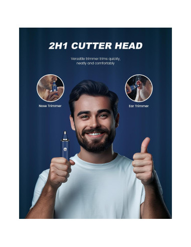 Recortador de Vello Nasal y Auricular Ginity 2025 LED Recargable