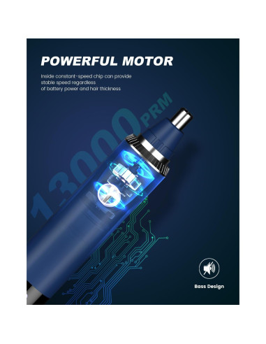 Recortador de Vello Nasal y Auricular Ginity 2025 LED Recargable