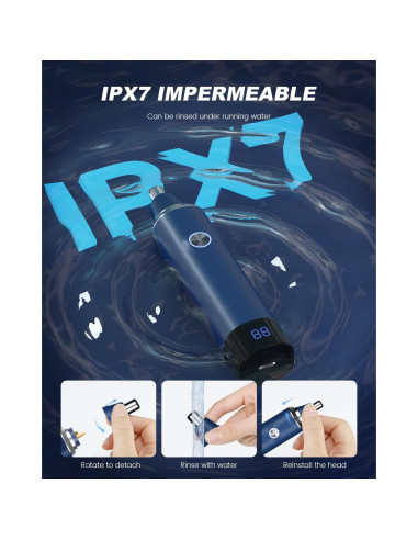 Recortador de Vello Nasal y Auricular Ginity 2025 LED Recargable