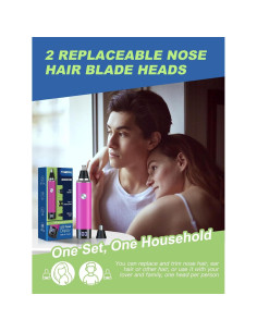 Recortador de Vello Nasal y Oído TXWDFHL Recargable IPX7 2