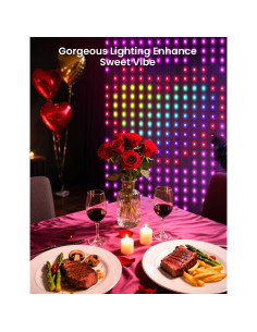 Luces de Cortina LED Inteligentes 1x1m 400 LEDs RGBIC 2