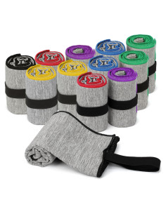 Paquete de 12 Toallas de Gimnasio Microfibra NUOYEE 100x40 cm