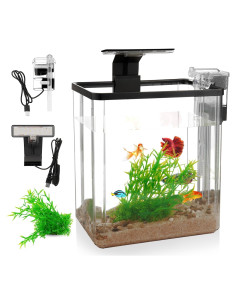 Kit de Acuario 1.5 Galones Wagrvuy con Filtración y LED