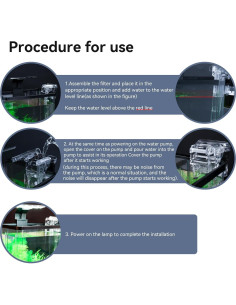 Kit de Acuario 1.5 Galones Wagrvuy con Filtración y LED 2