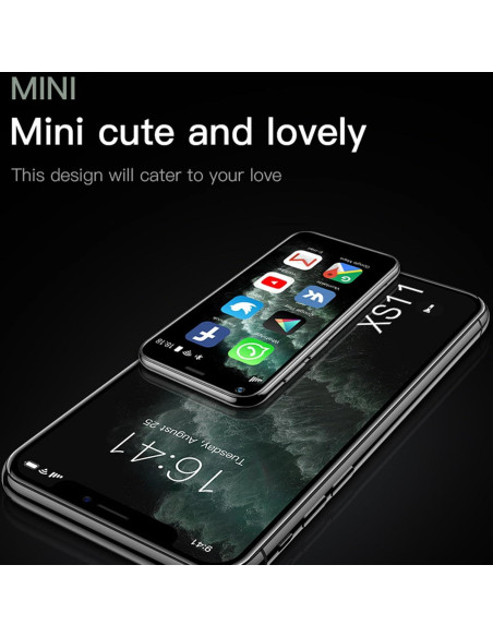 Dilwe XS11 Mini Smartphone 3G Rosa 2.5" 1GB RAM 8GB