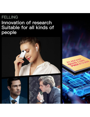 Dilwe XS11 Mini Smartphone 3G Rosa 2.5" 1GB RAM 8GB