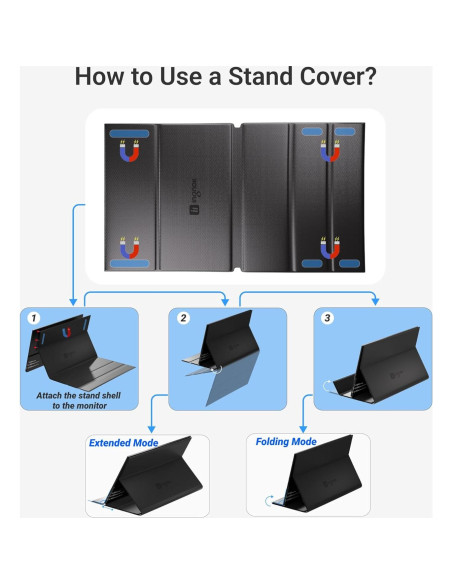 Monitor Portátil Ingnok 15.6" FHD 1080P USB-C Altavoces