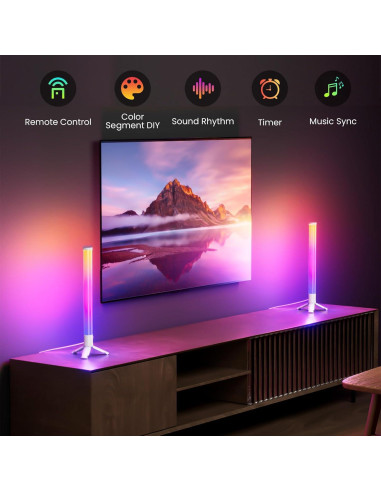 Barra de Luz LED RGB TJOY 360 Bluetooth Control Remoto