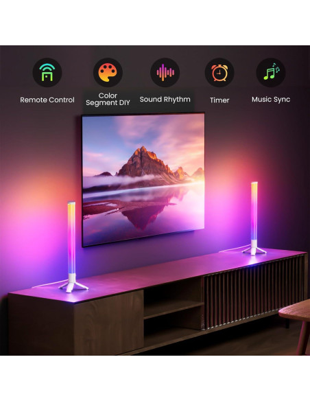 Barra de Luz LED RGB TJOY 360 Bluetooth Control Remoto