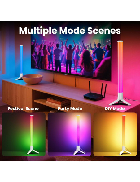 Barra de Luz LED RGB TJOY 360 Bluetooth Control Remoto