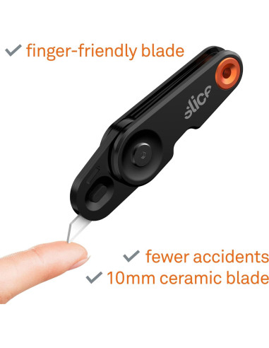 Cuchillo Plegable Slice 10495 | Hoja de Cerámica Segura 10cm