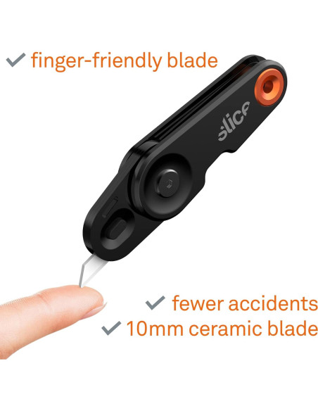 Cuchillo Plegable Slice 10495 | Hoja de Cerámica Segura 10cm