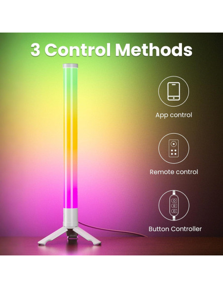 Barra de Luz LED RGB TJOY 360 Bluetooth Control Remoto