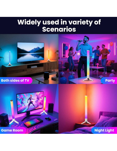 Barra de Luz LED RGB TJOY 360 Bluetooth Control Remoto