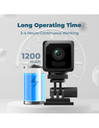 Mini Cámara de Seguridad WiFi 4K RXIMA con Detección de Movimiento