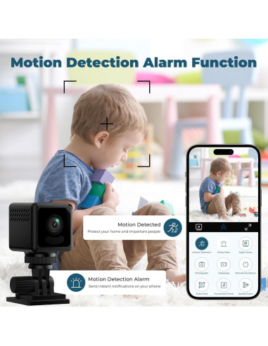Mini Cámara de Seguridad WiFi 4K RXIMA con Detección de Movimiento