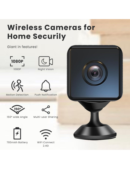 Mini Cámara de Seguridad Inalámbrica Terura GF19 1080P WiFi