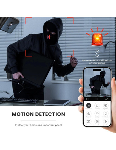 Mini Cámara de Seguridad Inalámbrica Terura GF19 1080P WiFi